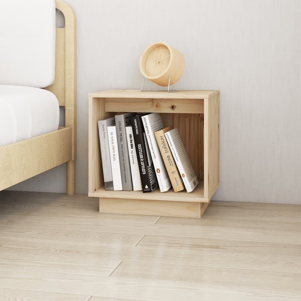 Möbel 2er Set Nachttisch Modernes - Nightstand/Nachtschrank für Schlafzimmer - 40x30x40 cm Massivholz Kiefer Top7554873