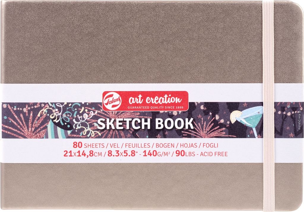 Talens Art Creation Skizzenbuch Rosa Champagner 21 x 14.8 cm, 140 g, 80 Blätter