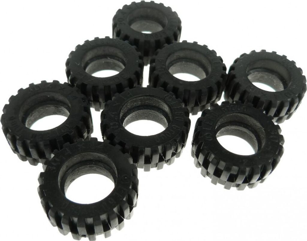 8x Lego Technic Rad Reifen solo 30.4x14 schwarz Räder 3039126 30391