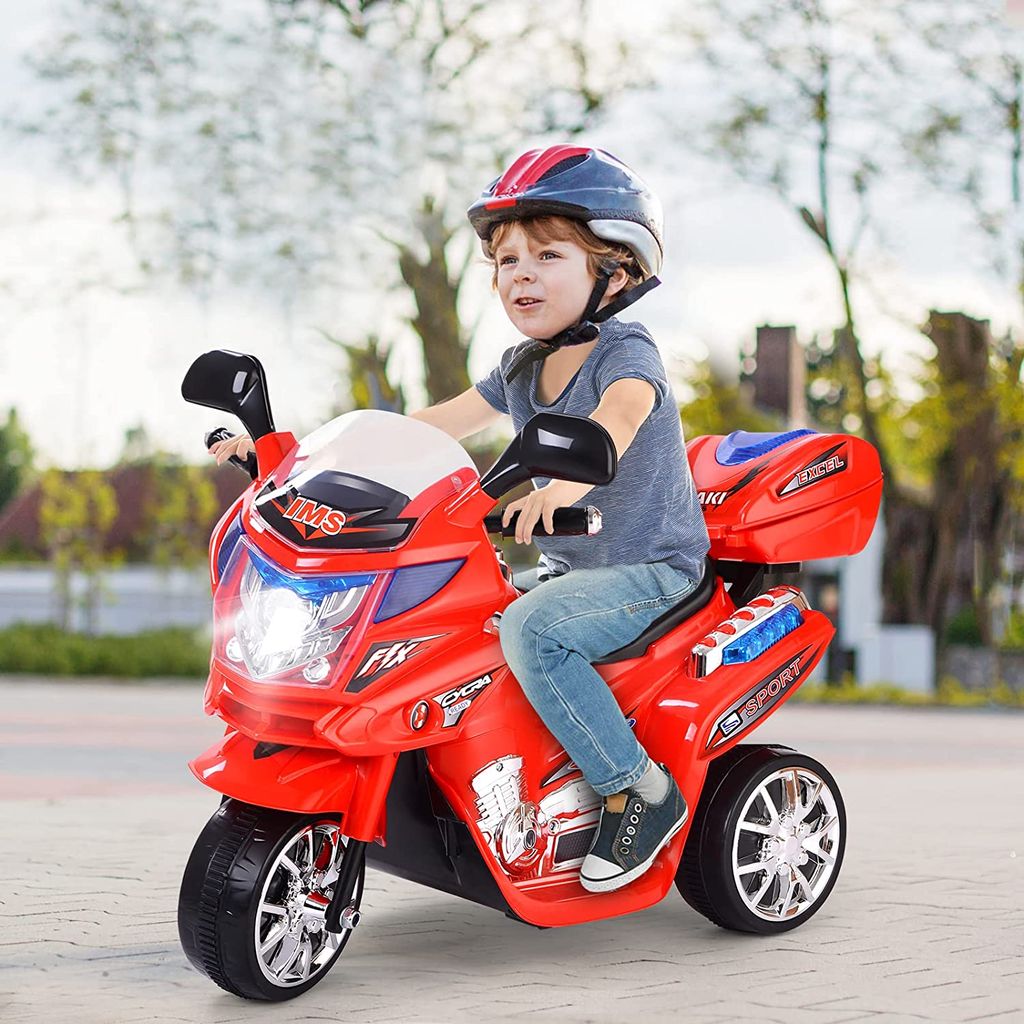 6V Elektro Kindermotorrad Kinderelektroauto Kinderfahrzeug Elektromotorrad+Musik 