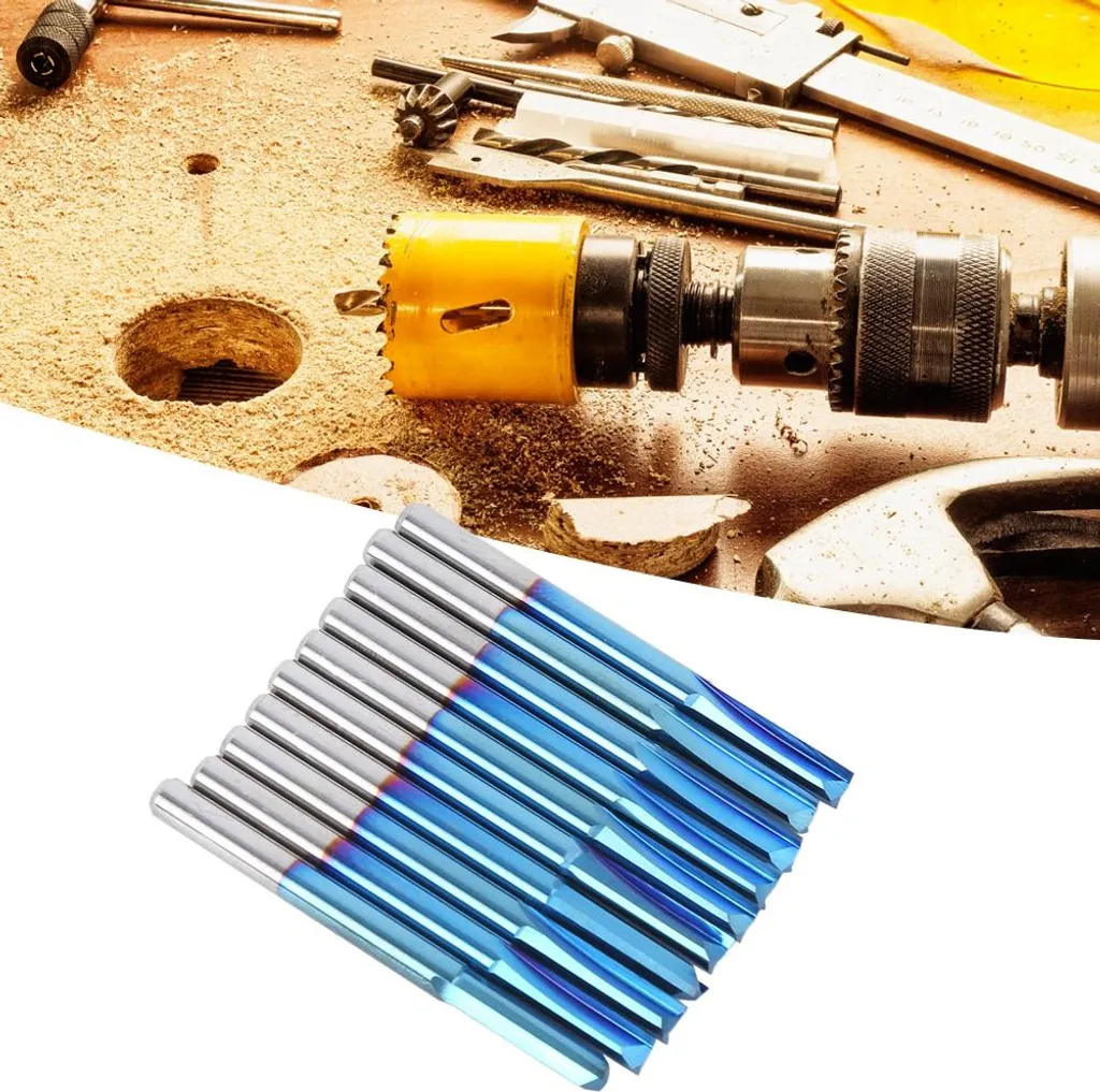 Mèche CNC 3.175mm pour Découpe de Précision sur Bois, Acrylique et PCB - 2