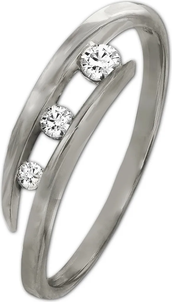 Alliance fine GoldDream or blanc pour femme, bijou de mariage taille 58