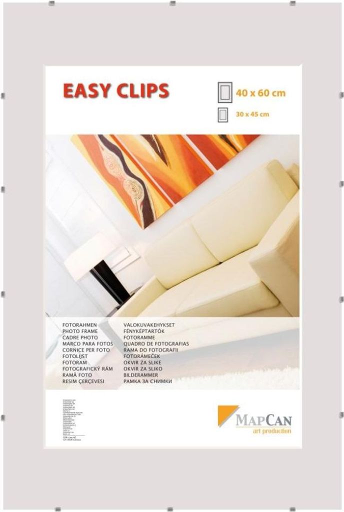 Cliprahmen Easyclips Normalglas 40 x 60 cm