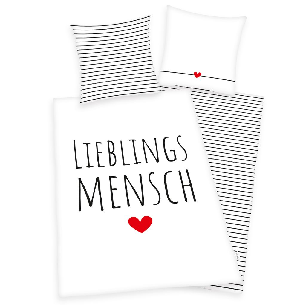 HERDING HOME - "Lieblingsmensch" Bettwäsche, 80x80 cm + Produktbild 