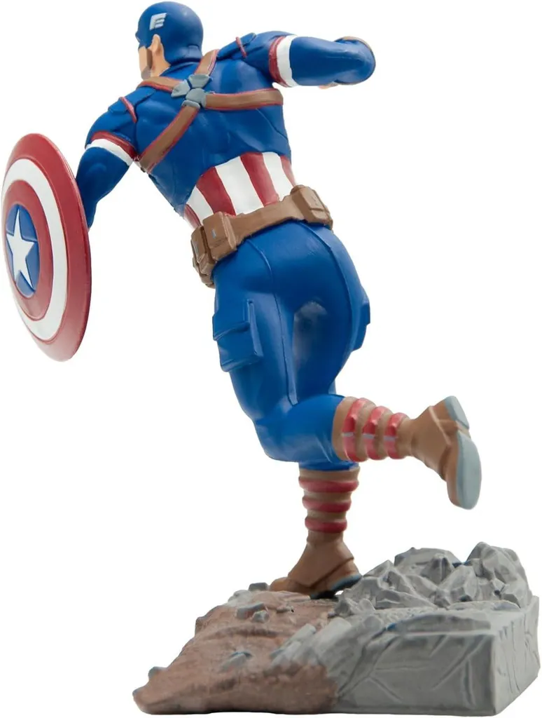 Figurine Captain America 11 cm Finition Premium avec Bouclier Marvel