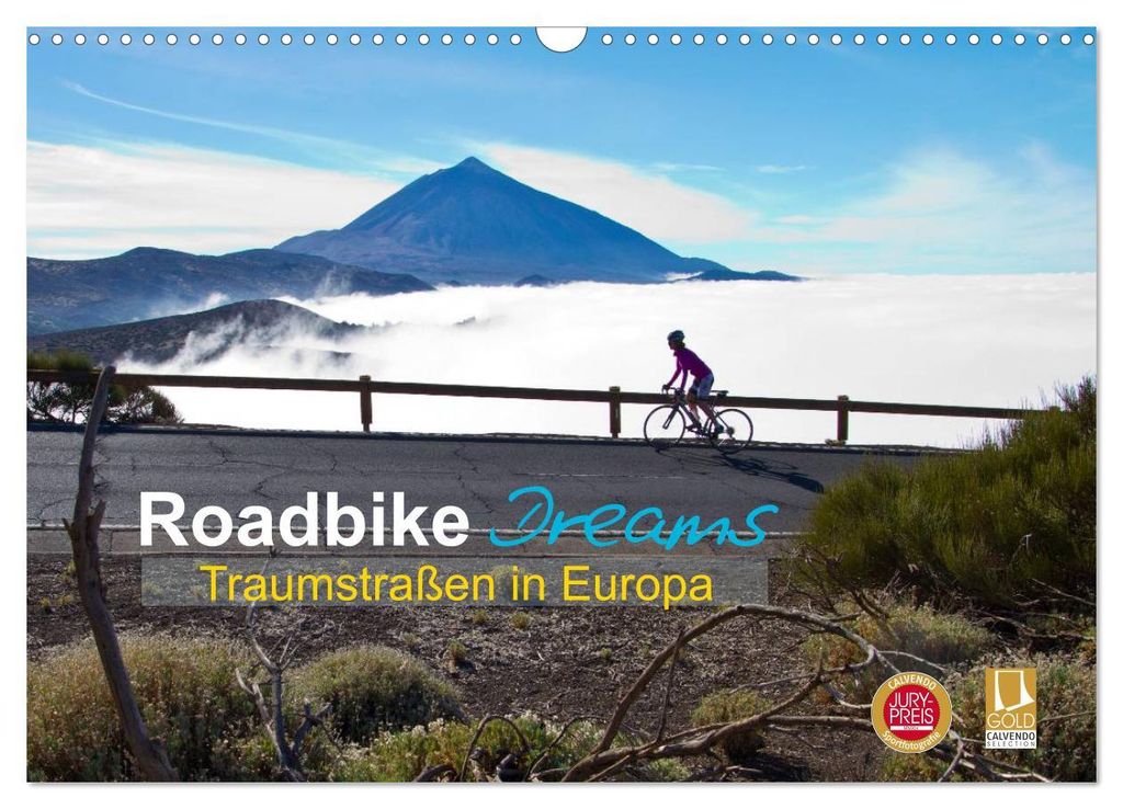 Roadbike Dreams. Traumstraßen in Europa (Wandkalender 2027 DIN A3 quer), CALVENDO Monatskalender