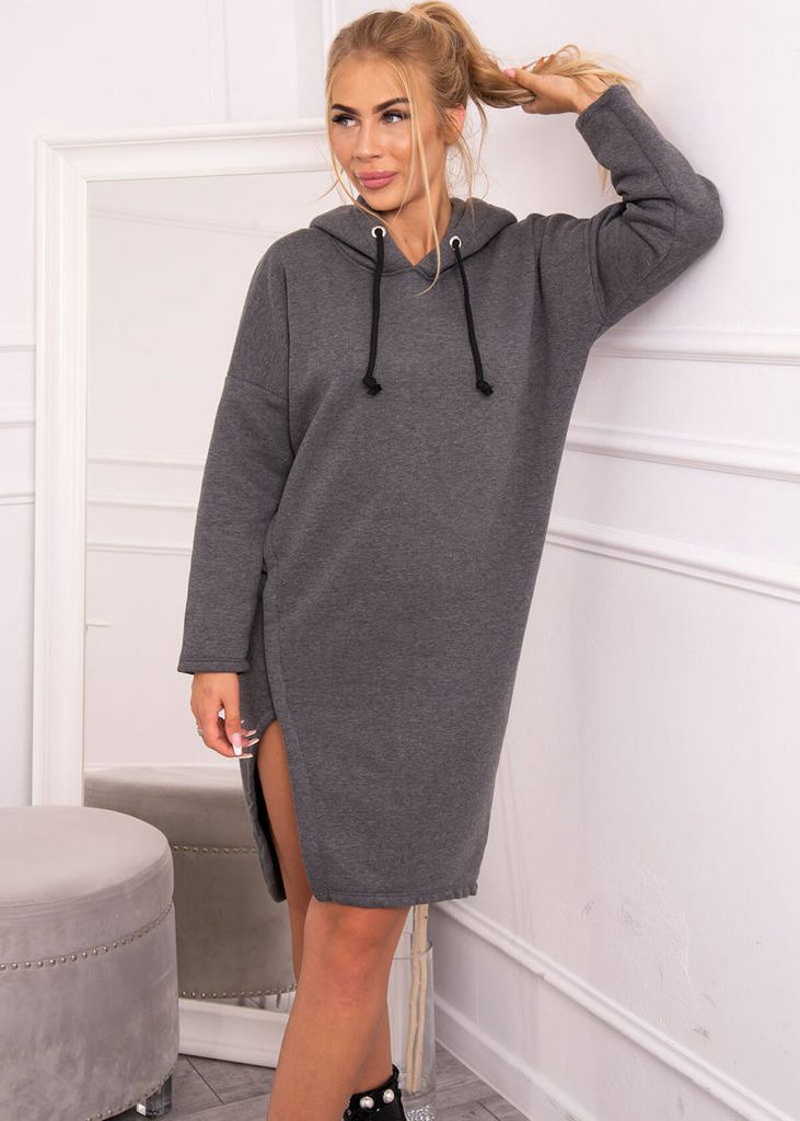 Kesi Sweatshirt-Kleider für Frauen Matilott dunkelgrau Universal