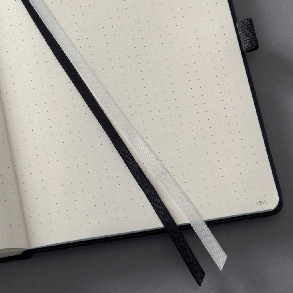 Notizbuch Conceptum A4 194 Seiten Hardcover Dot-Lineatur 80g/qm black Packung mit 3 Stück