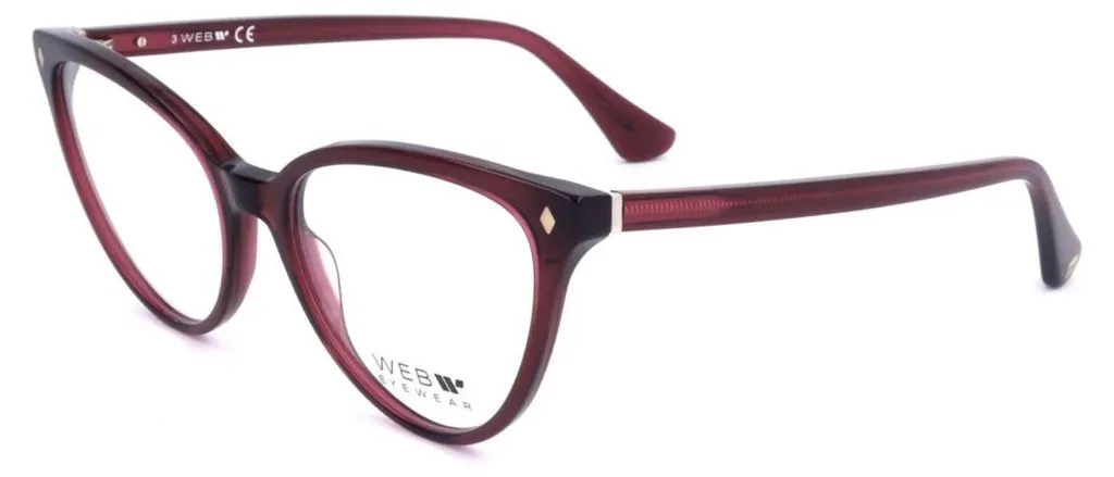 Lunettes de vue femme bordeaux Web WE5388 - Monture optique élégante