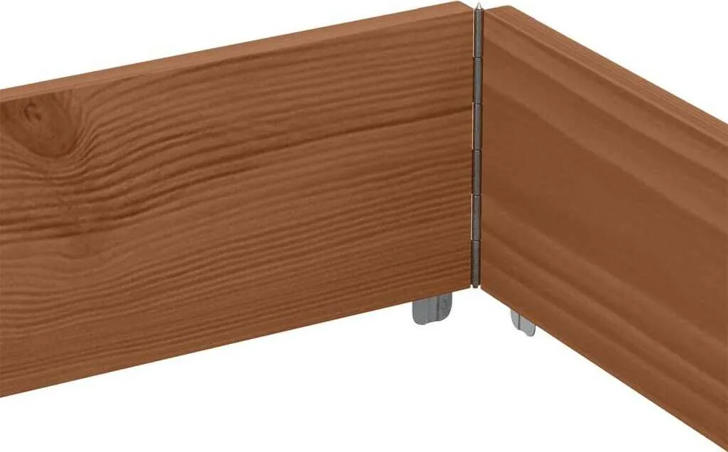 vidaXL Jardinière brune 150x100 cm en bois de pin massif robuste