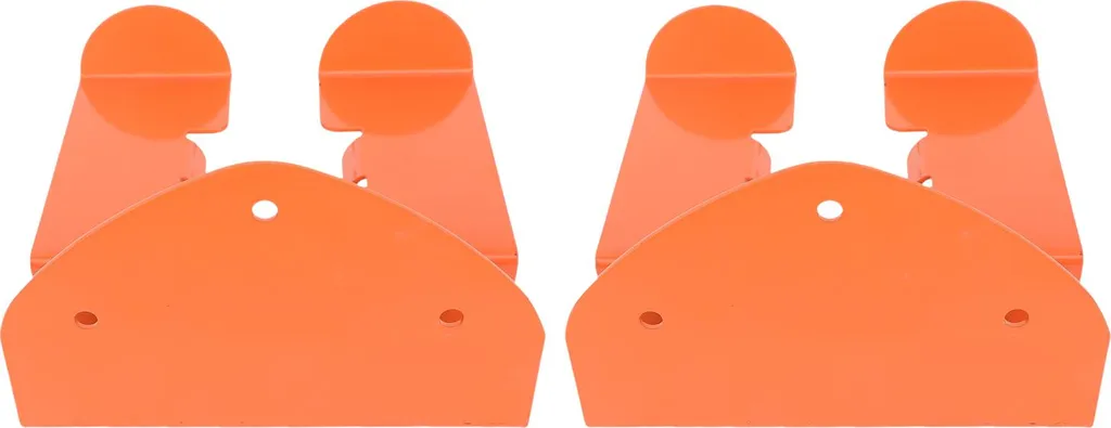 Support pour débroussailleuse mural robuste en acier noir - Set de 2