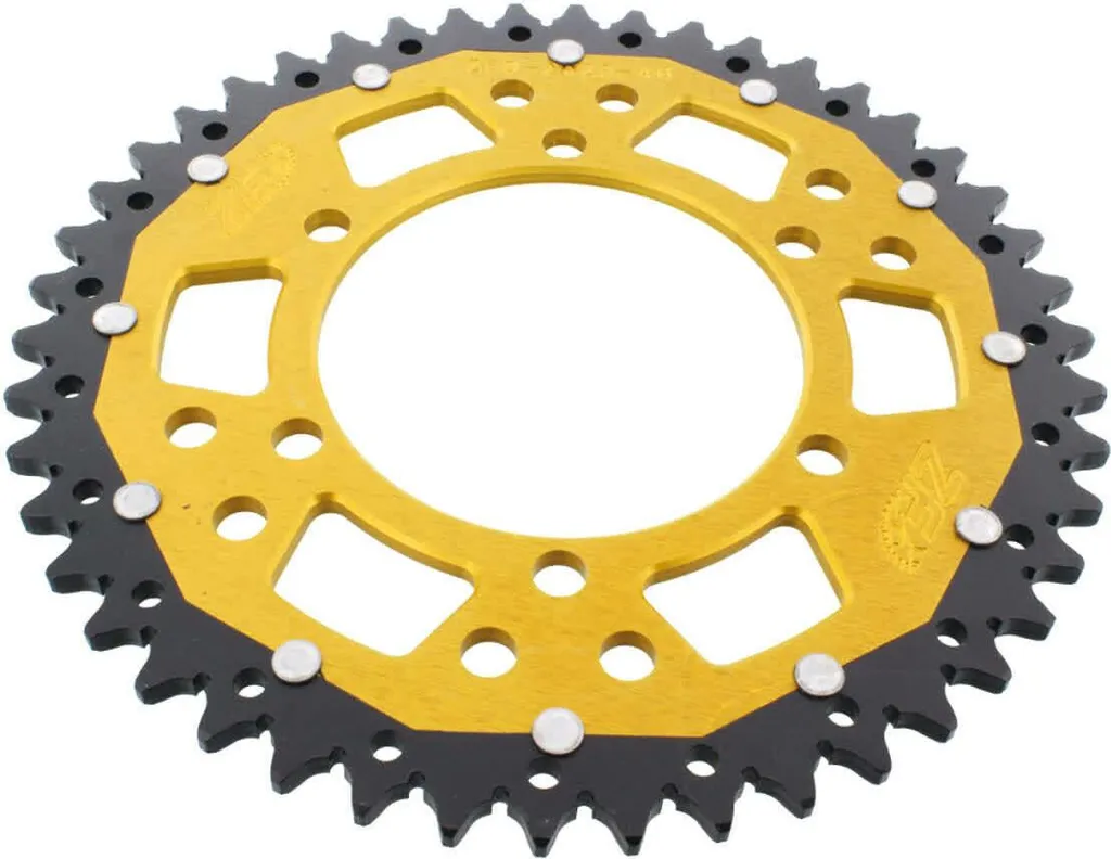 Couronne Arrière ZF Dual 46 Dents 520 Noir Or Spécial Triumph