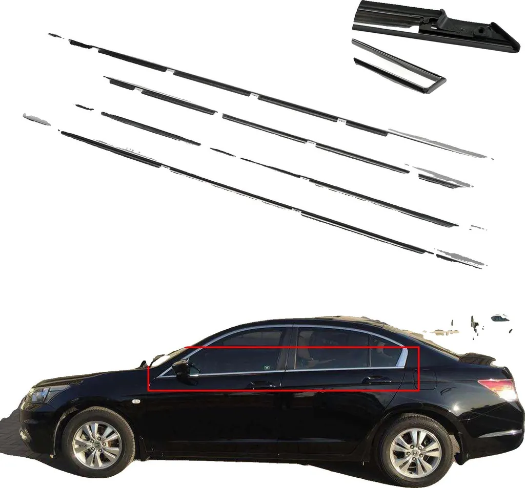 Modanature Cromate Honda Accord 08-12 | Guarnizioni Esterno Vetro 4pz