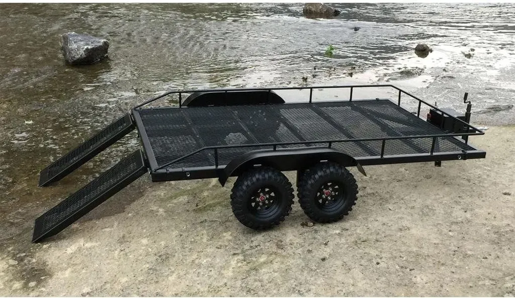 Remorque Métallique Haute Résistance pour Crawler RC Amewi v3 - 1/10