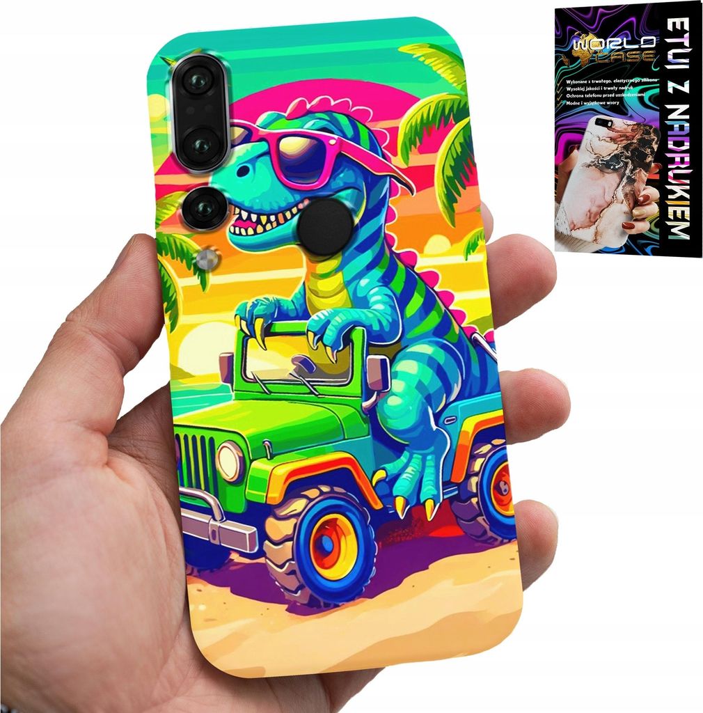 Fall Für Huawei P20 Pro - Dinosaurier In Einem Lkw-Designs Für Kinder