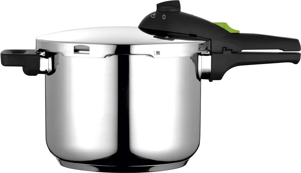 FAGOR Rapid Xpress 6 Pentola a pressione a induzione 6 litri, superveloce, acciaio inox 18/10, 2 impostazioni di pressione argento