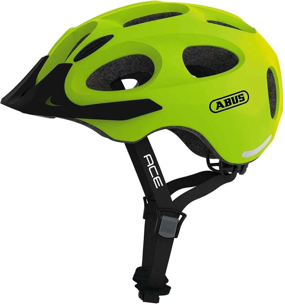 Casque Vélo Sécurité Abus YOUN-I ACE Jaune S pour Trajets Urbains