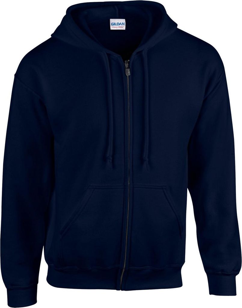 Gildan - Hoodie mit durchgehendem Reißverschluss für Herren/Damen Uni FK2795 (5XL) (Marineblau)