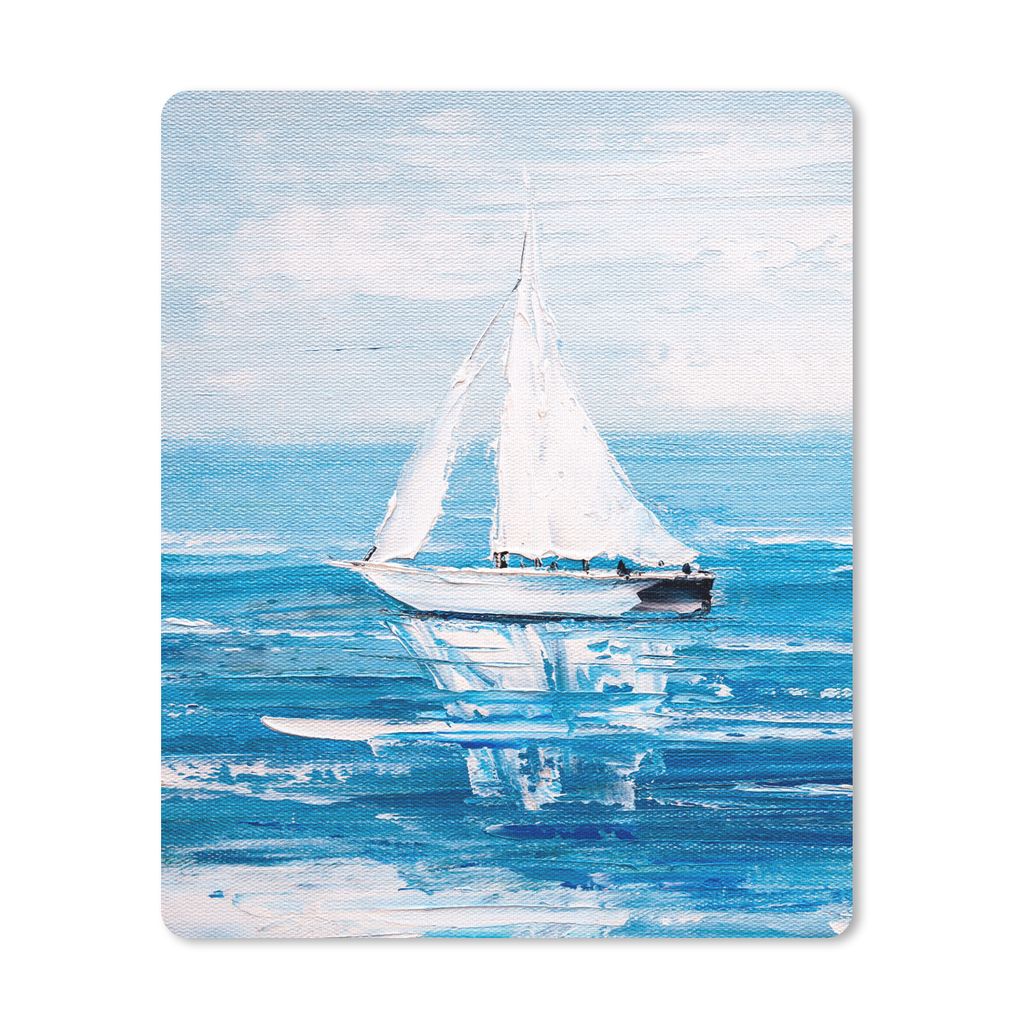 MuchoWow® Mauspad Mousepad Malerei - Ölfarbe - Boot - Produktbild 