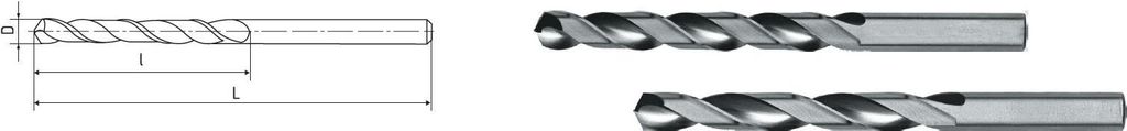 ELMAG HSS Co5-Spiralbohrer DIN 338, Ø 4,2 mm - Titan