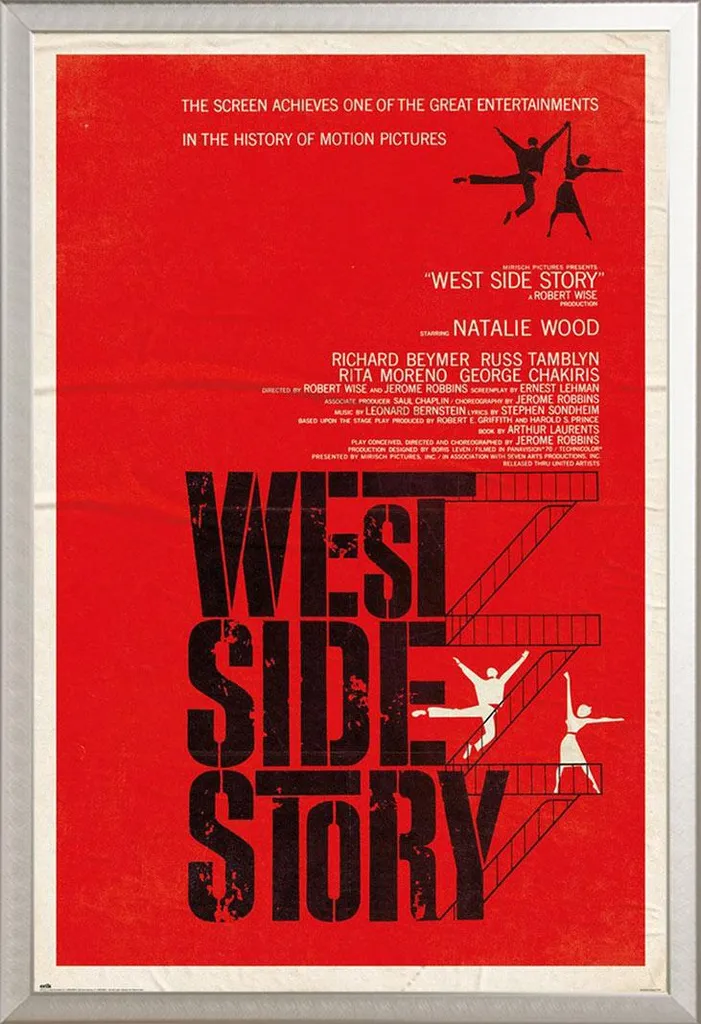 Cornice Shinsuke Maxi Argento + Poster West Side Story - Kit Alta Qualità