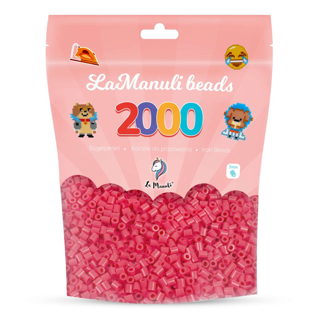 Koraliki do Prasowania – Jasne Czerwone, 2000 Szt. Midi Zdjęcie produktu 