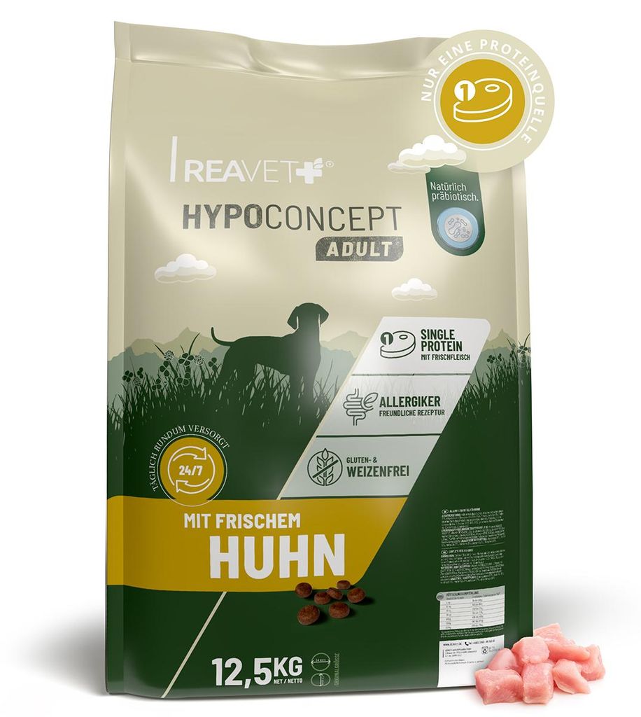 REAVET HYPOCONCEPT Hundetrockenfutter Huhn 12,5kg – Produktbild 