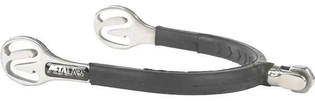 Éperons anti-blessure Metalab Hexa Wheel Rubber L Noir de 30 mm