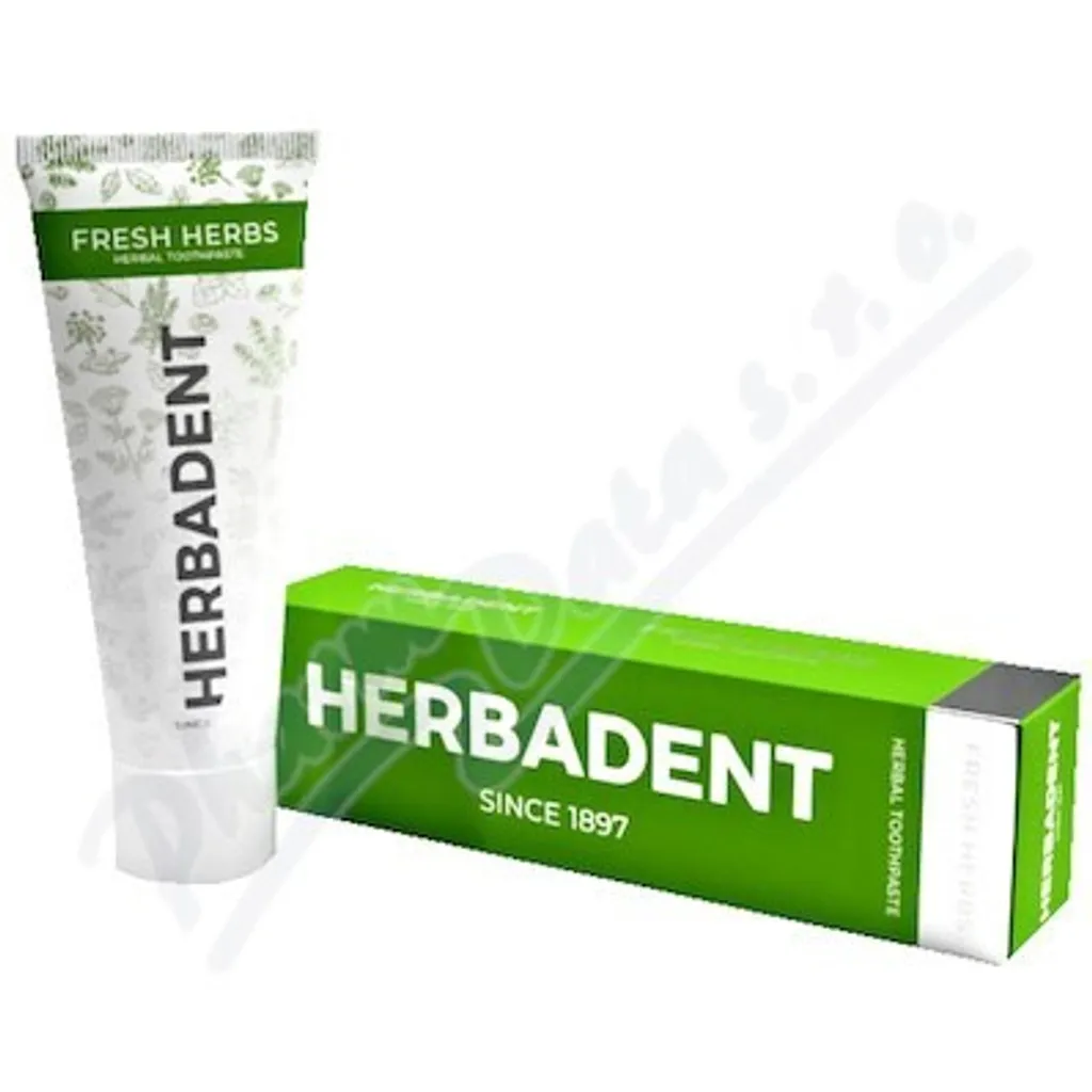 Dentifrice naturel aux herbes HERBADENT FRESH HERBS 75g soin complet