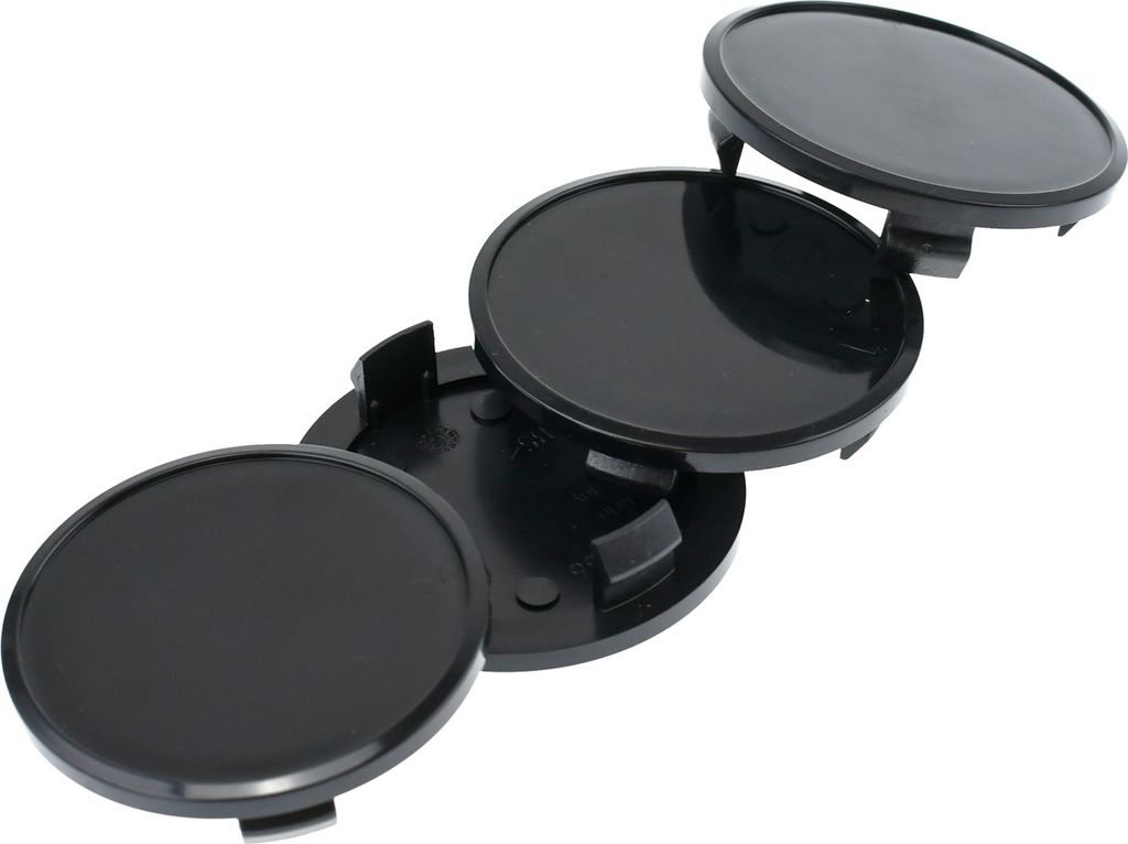 4X 65,8mm Nabenkappen Felgen Deckel Radnaben Kappen Schwarz Produktbild 