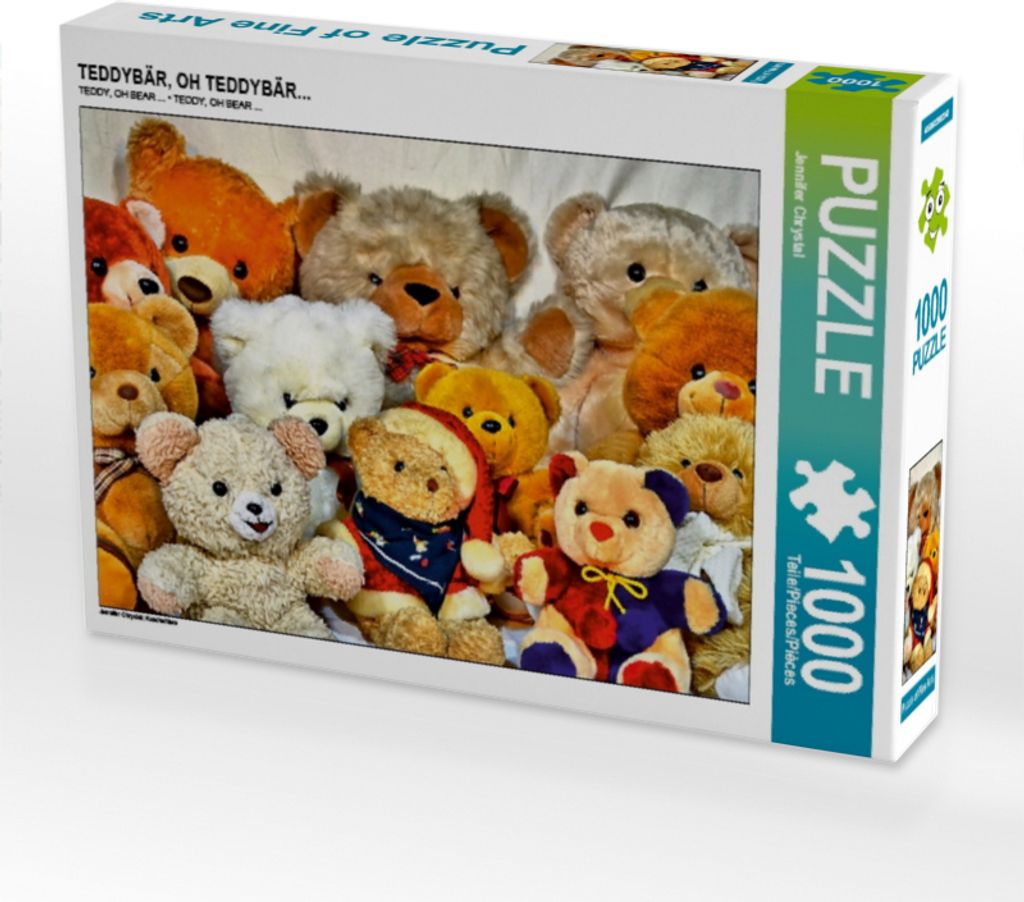 Calvendo TEDDYBÄR, OH TEDDYBÄR... 1000 Teile Puzzle quer 640x480mm, Chrystal Jennifer; 7377765