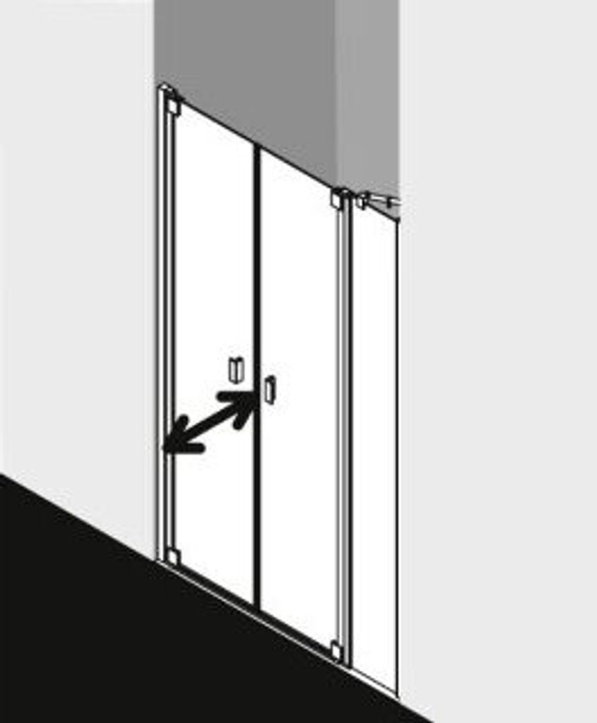 Kermi RAPFR150201PK Pendeltür RAYA PFR 1500x