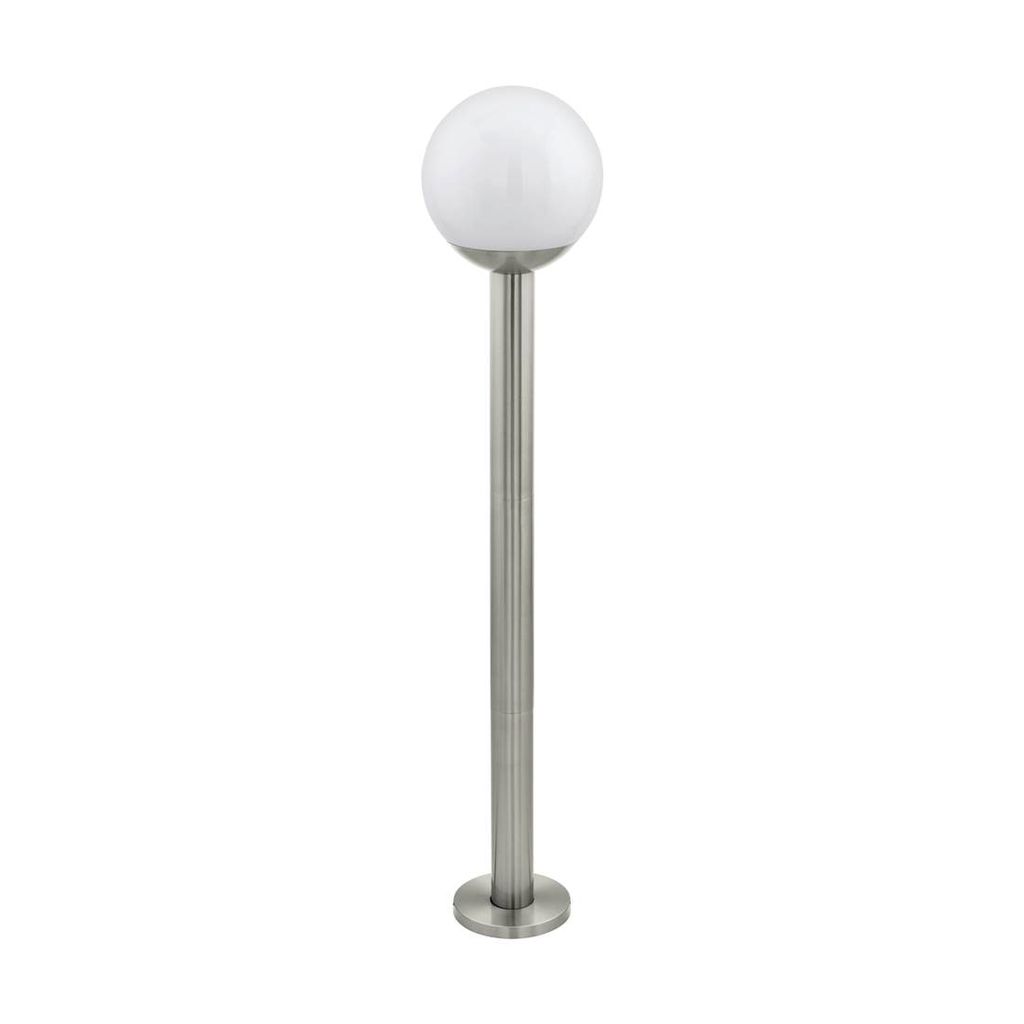 Eglo 900267 NISIA-Z LED Außen-Stehleuchte 9W Ø200mm Edelstahl Weiss IP44 Dimmbar