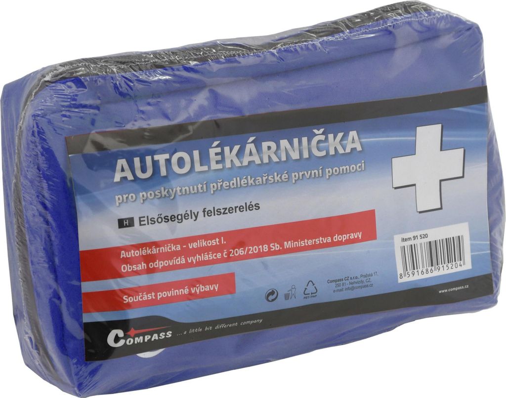 Compass 91520 - Lékárnička I. textilní brašna 206/2018 sb. Obrázek produktu 