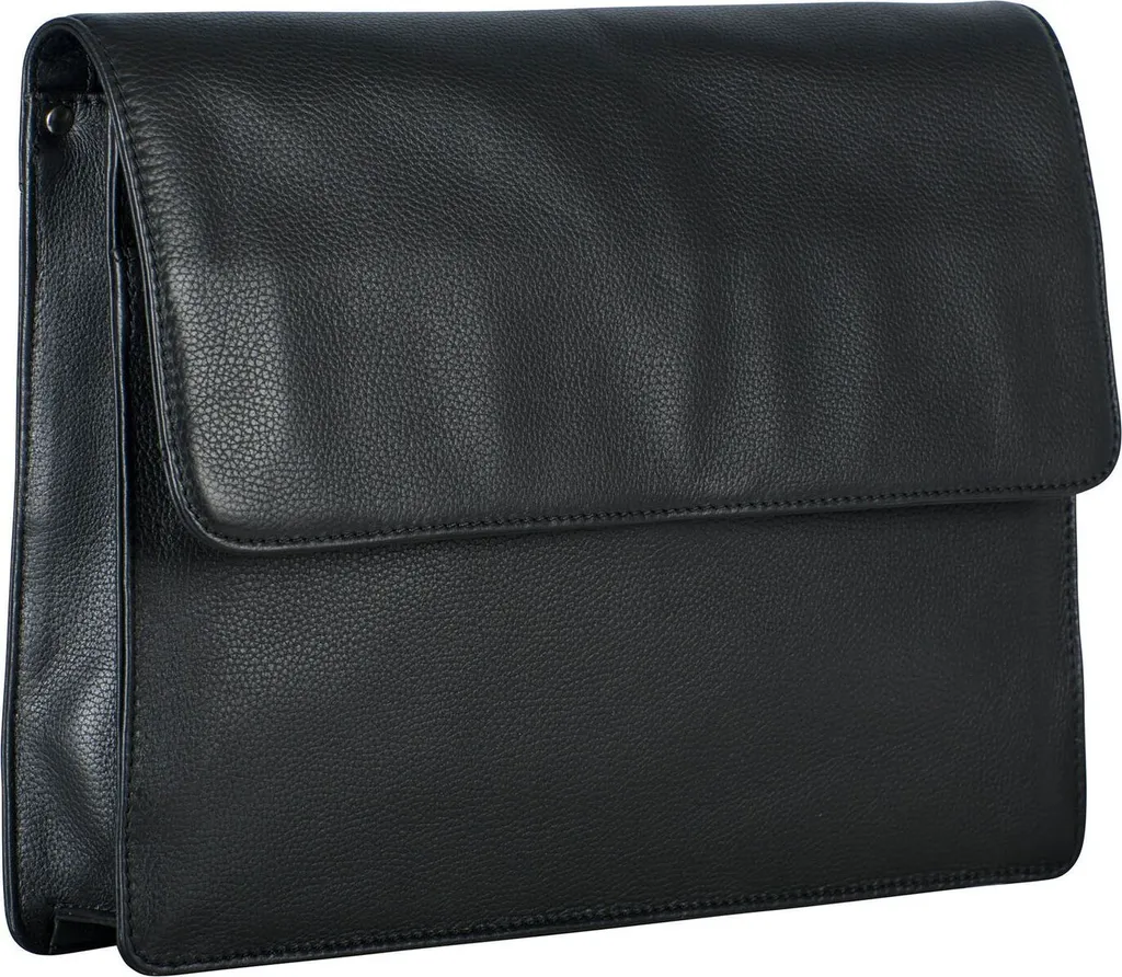 LEONHARD HEYDEN ventiquattrore laptop bag con scomparto per laptop Berlin Document Wallet Black nero