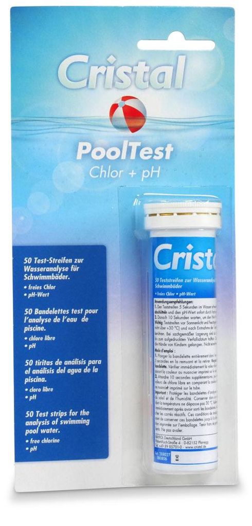 CRISTAL PoolTest - Test-Streifen pH/Chlor Produktbild 