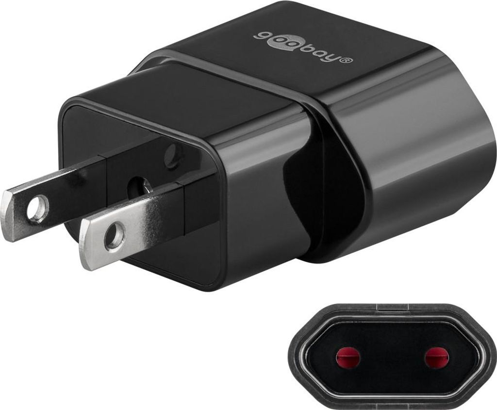 Goobay 45344 Adattatore di rete, nero - > Spina Immagine del prodotto 