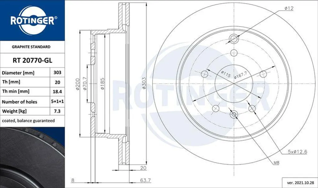 Disque de frein haute performance pour Chevrolet Captiva et Equinox