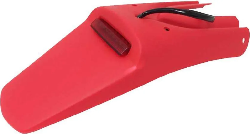 Support plaque d'immatriculation moto Enduro avec feu LED Rouge
