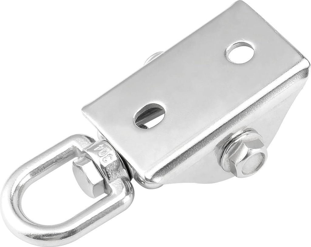 Hängesessel-Aufhängeset - Edelstahl-Deckenhaken - Schaukel-Feder mit 2 Schraubkarabinern - 150 mm Stahlfeder - Aufhängefeder - Zubehör für Box...