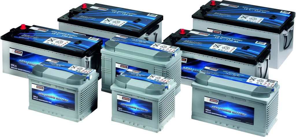 VETUS AGM Batterie, Kapazität:140 Ah
