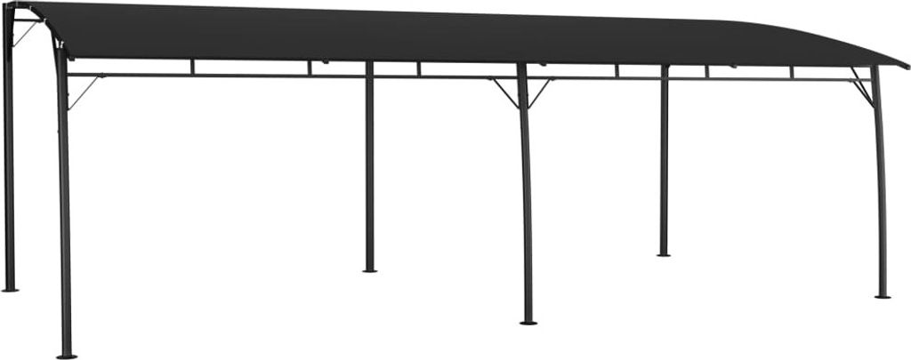 The Living Store Garten-Sonnenschutz 6x3x2,55 m Anthrazit