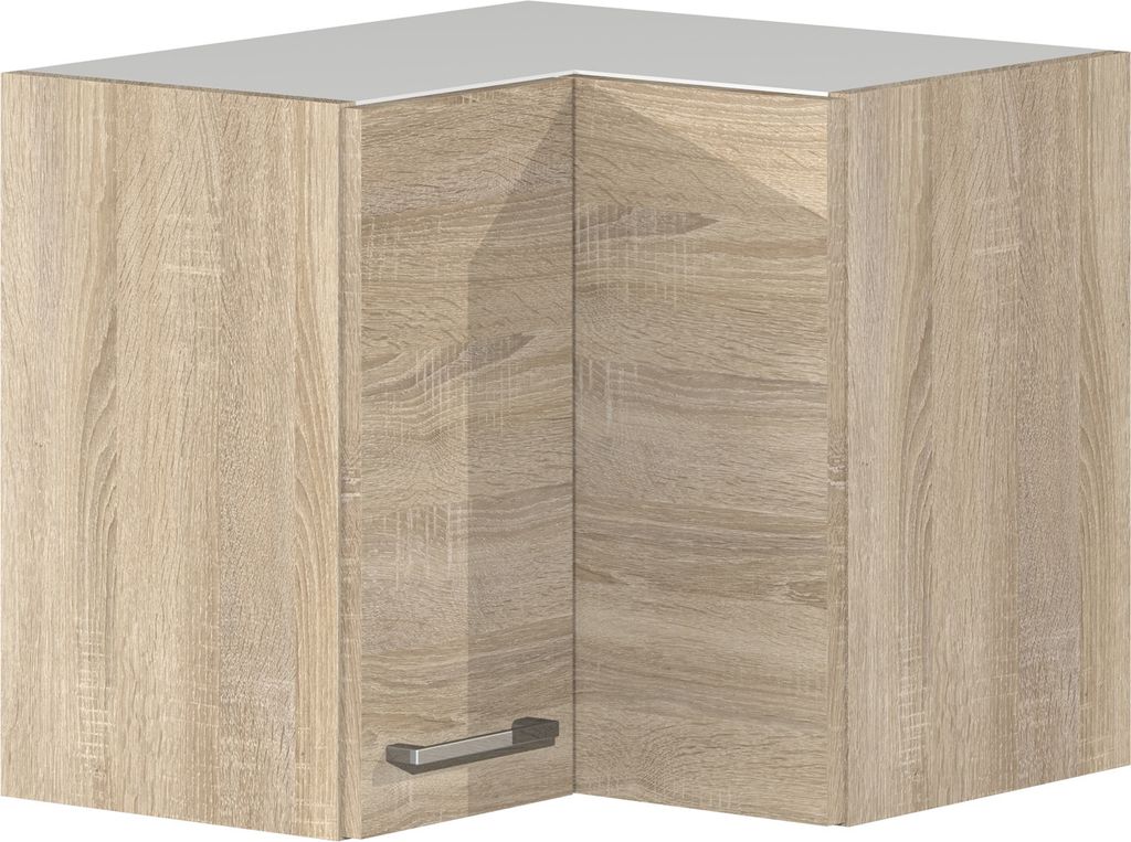 Eckhängeschrank Küche - 60 x 60 cm breit - Sonoma Eiche – Salerno
