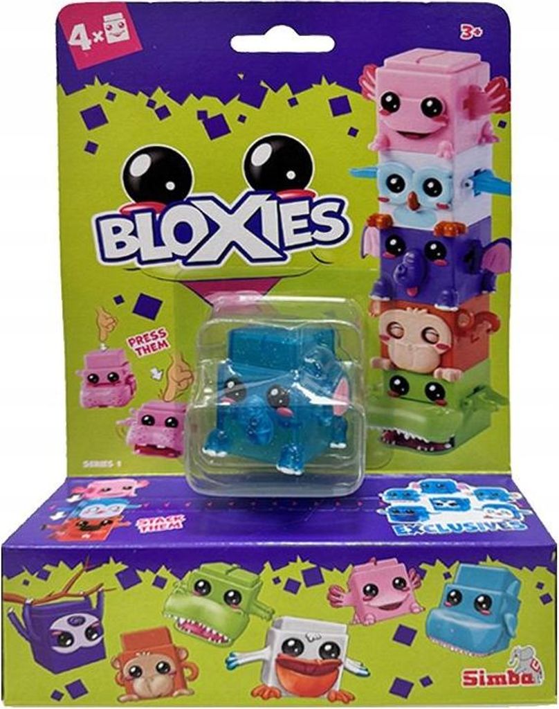 Bloxies play figures serie 1, 4 pezzi. Immagine del prodotto 