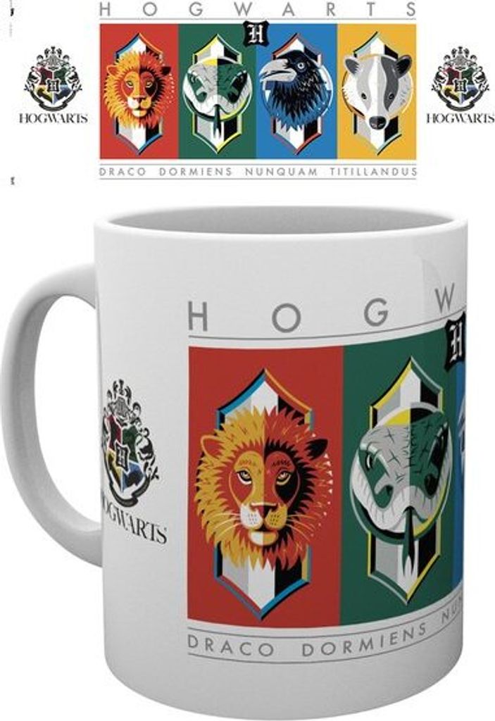 HARRY POTTER - Tasse - 320 ml - House Crests Simple - subli box