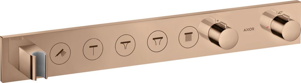hansgrohe AXOR ShowerSolutions Thermostatmodul Select 670/90, Unterputz, 5 Verbraucher, Fertigset, 18358300