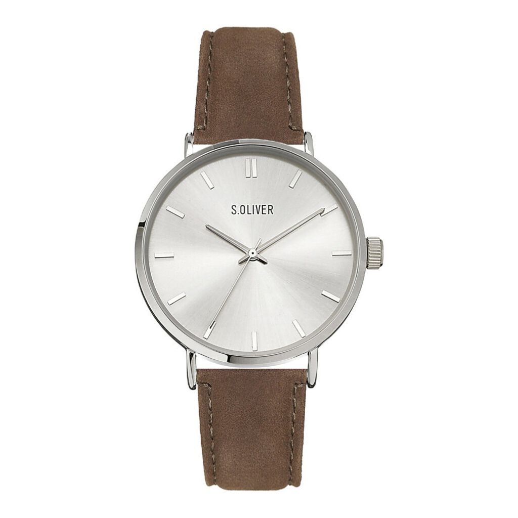 s.Oliver Herren Uhr Armbanduhr Leder SO-4226-LQ