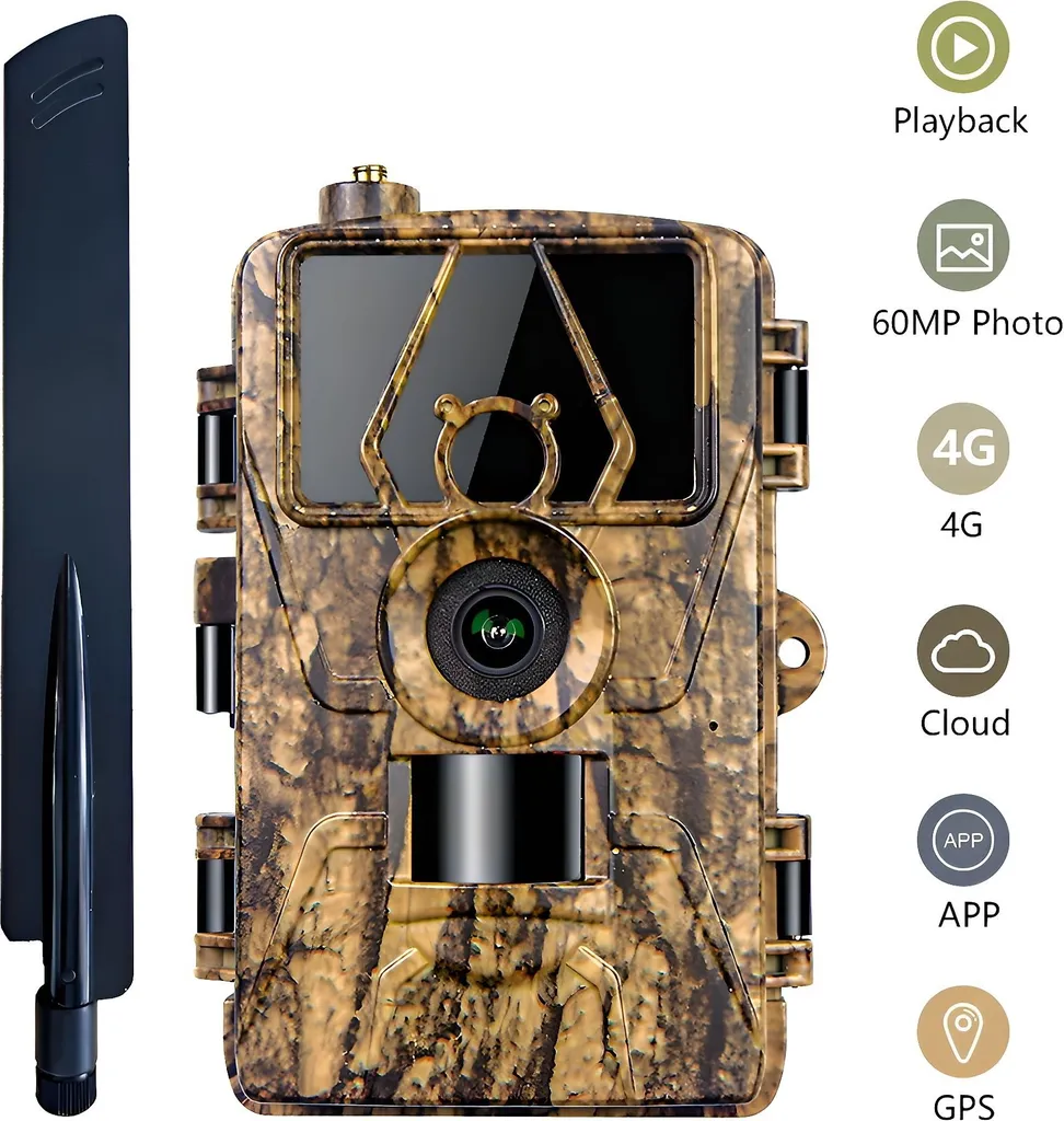 ZELURXX Fototrappola Professionale 8K 60MP SIM 4G - Spedizione 24h