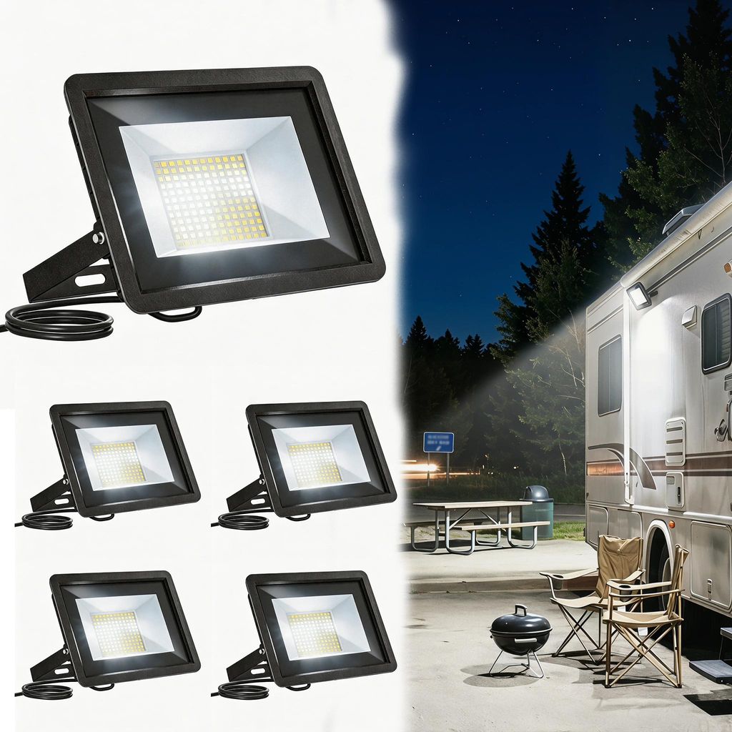 VA-Cerulean, 5 stuks, 100W LED schijnwerper voor buiten, Productafbeelding 
