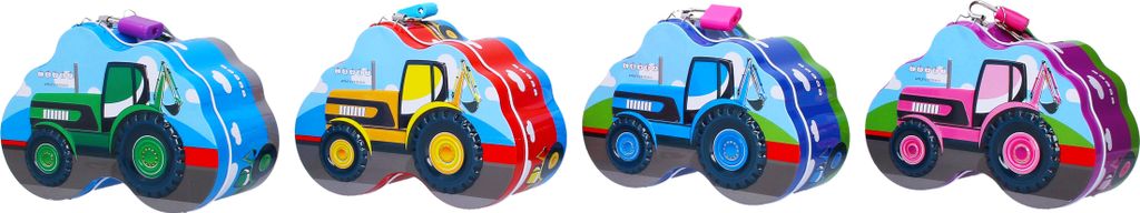 Pokladnička plechová traktor 14x10 cm Obrázok produktu 